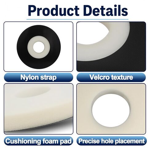6PCS 9" Discs Sanding Backup Pads Compatible with Porter Cable 7800 Drywall Sander, Fits for Most 9" Discs Sanding Tools, Foam Backed for Durability and Reusable in Kuwait