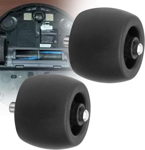 2 حزمة عجلة دوارة أمامية بديلة (أسود) لمكنسة القرش الروبوتية AV2501S AV2502AE AV2501AE RV2610WD UR1005AE UR1105ARUS RV2610BF RV2620WFUS RV2520A0US RV2400WD RV913S RV970 RV990 in Kuwait
