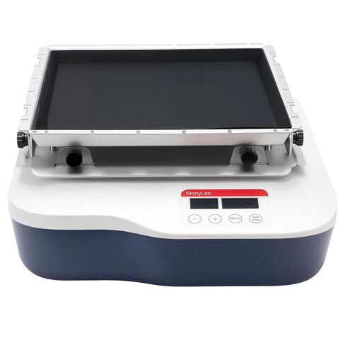 جهاز هزاز مداري رقمي من stonylab مع وظيفة توقيت، 40-200 دورة في الدقيقة، تحميل أقصى 2 كجم، سعة 20 مم، منصة 268 × 268 مم مع شاشة LED، للاستخدام المختبري in Kuwait