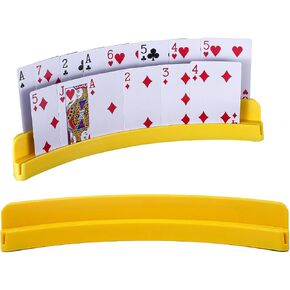 2-Layer Plastic Playing Card Holder for Kids Adults Seniors, Little Hands Card Game Holder with Non-Slip Base – Game Night Ldeal Accessories for Arthritis in Saudi Arabia