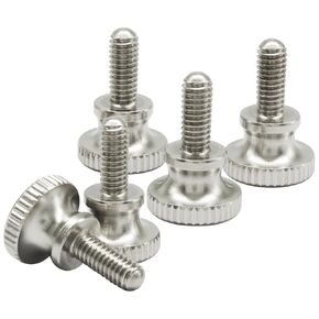 5 عبوات من براغي الإبهام ذات الرأس المخرش المسطح M4x10mm من Murtenze، مسامير رأس مسطحة من الفولاذ المقاوم للصدأ ملولبة بالكامل in Saudi Arabia