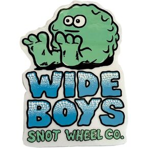 ملصق Snot Wheel Co. لوح التزلج بشعار Booger للأولاد مقاس 2.25 بوصة × 3.125 بوصة أزرق in Kuwait