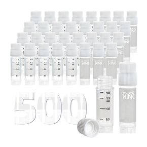 2ml PP Cryovial Tubes, Freezing Storage Sample Tubes with External Thread, Laboratory Cryogenic Vials Autoclavable, Sterilisation, RNase and DNase Free Cryotubes, Green Cap, Bag of 25 in Kuwait