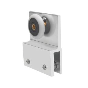 Shower Room Glass Aluminum Single Hanging Wheel Double Sliding Door Partition Wheel Bathroom Double Hole Single Roller in Kuwait