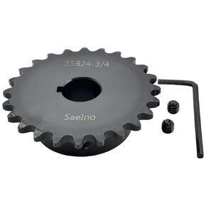 #35 Roller Chain Sprocket Type B 3/4 inch Bore 24 Tooth, Hardened Antirust 1045 Steel Drive Sprockets 35B24-3/4 in Saudi Arabia