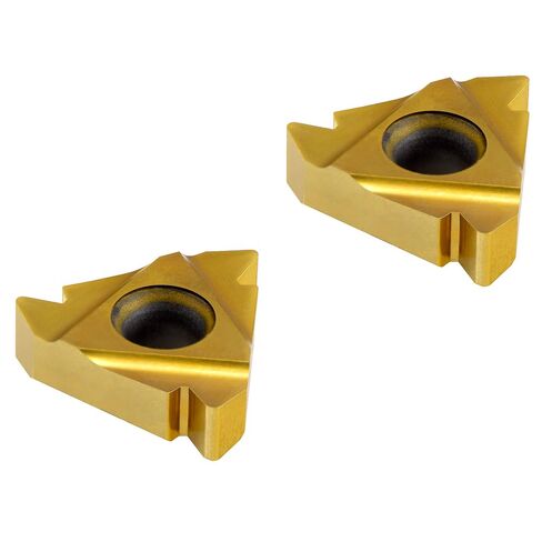 MAXTOOL 2 قطعة 16ER8NPT الخارجية NPT الأنابيب الوطنية القابلة للفهرسة إدراجات 3/8 "IC 8 TPI Carbide TIALN-Coat؛ 16ER8NPT-T02 in Kuwait