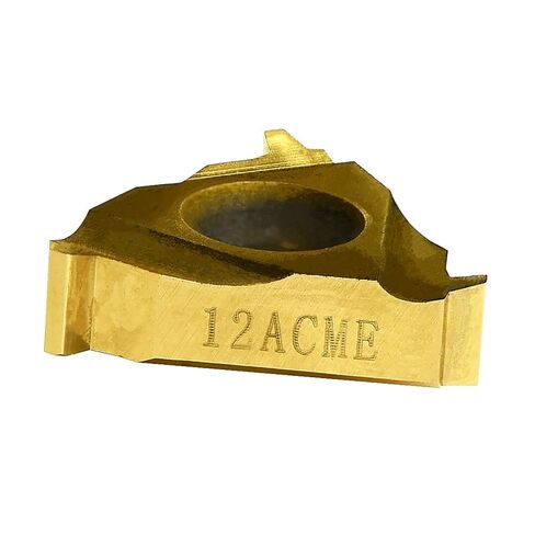 MAXTOOL 10PCs 16NR12ACME Internal American Acme Indexable Threading Inserts 3/8" I.C. 12 TPI Carbide TIALN-Coat;16NR12ACME-T10 in Kuwait