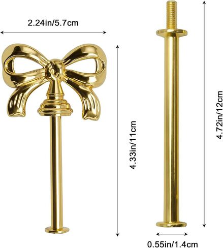 4 Sets 3-Tier Cake Stand Hardware Handles, Zinc Alloy Cake Plate Fittings with Screws, Ideal for DIY Cupcake and Fruit Displays at Parties and Events in Kuwait
