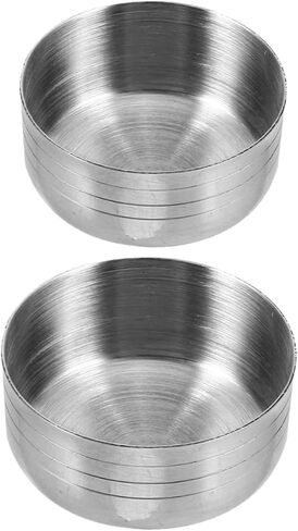 LABRIMP 2pcs Stainless Steel Cocktail Shaker Cup Lids Reusable Leakproof Covers for Shaker Pots Versatile Design for Home Professional Use in Kuwait