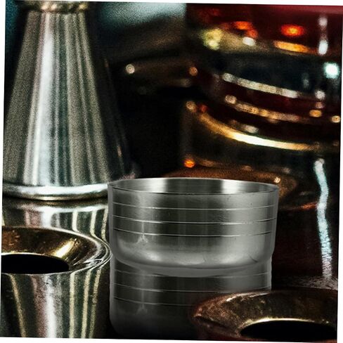 LABRIMP 2pcs Stainless Steel Cocktail Shaker Cup Lids Reusable Leakproof Covers for Shaker Pots Versatile Design for Home Professional Use in Kuwait