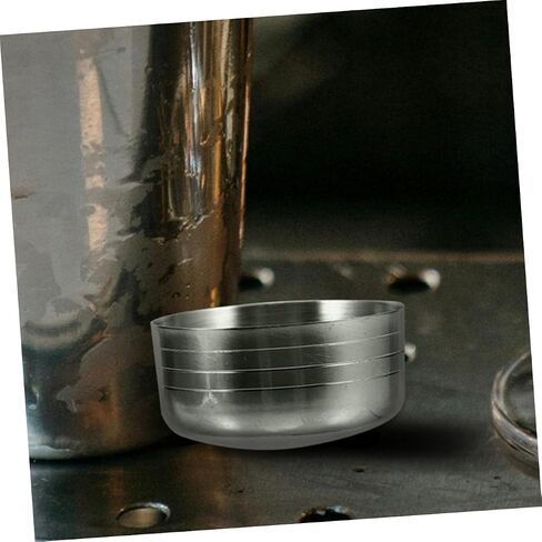LABRIMP 2pcs Stainless Steel Cocktail Shaker Cup Lids Reusable Leakproof Covers for Shaker Pots Versatile Design for Home Professional Use in Kuwait