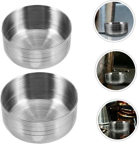 LABRIMP 2pcs Stainless Steel Cocktail Shaker Cup Lids Reusable Leakproof Covers for Shaker Pots Versatile Design for Home Professional Use in Kuwait