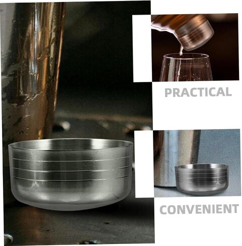Cocktail Shaker Cup Lids Stainless Steel Shaker Lid for Drink Mixer Covers for Cups in Kuwait