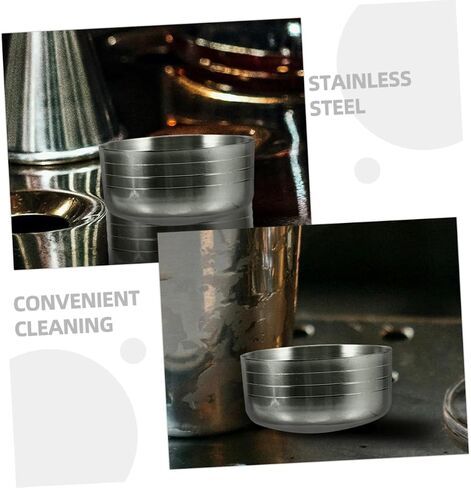 Cocktail Shaker Cup Lids Stainless Steel Shaker Lid for Drink Mixer Covers for Cups in Kuwait