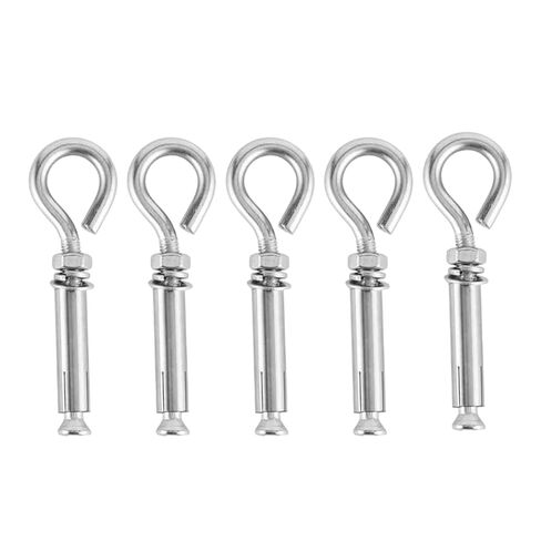 5 Pack 3/8 Inch Concrete Eyebolts, M10x115mm 304 Stainless Steel Expansion Anchors - Heavy Duty for Gym Equipment & Garage Storage in Kuwait