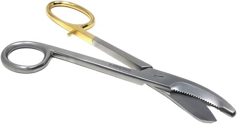 Heavy Duty Plaster Cast Cutting Scissors Shears With One Serrated Blade 9.25" German Grade Stainless Steel in Kuwait
