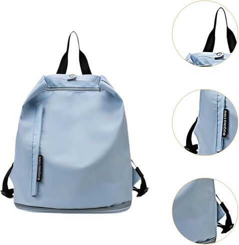 Sports Duffel Bag Swimming Equipment Bag Camping Fitness Exercising Hiking Fashionable Sackpack Sports Backpack, Sky Blue in Saudi Arabia