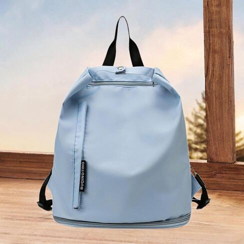Sports Duffel Bag Swimming Equipment Bag Camping Fitness Exercising Hiking Fashionable Sackpack Sports Backpack, Sky Blue in Saudi Arabia