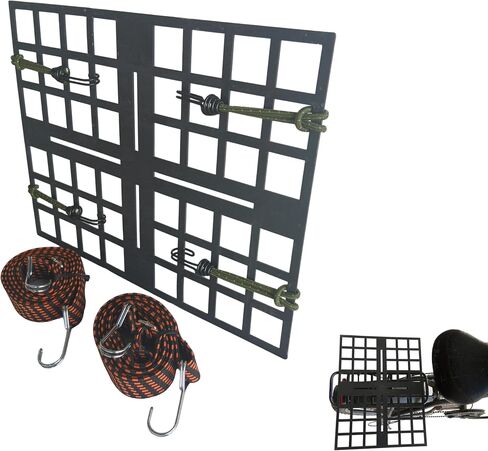 Rear Bike Rack Expander – Increase Rack Capacity for Luggage, Delivery Bags, Large Baskets & Loads, Fits Bikes, Electric Bicycles, Scooters and Motorcycles in Kuwait