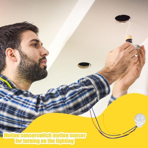 زر مستشعر الحركة الخفيفة | زر إضاءة جداري نشط بحساسية عالية، وحدة تحكم أنيقة لاستشعار الحركة مناسبة لغرفة المعيشة وغرفة النوم in Kuwait
