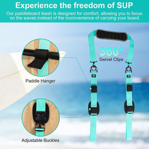 YVLEEN Paddle Board Carrying Strap, Waterproof SUP & Kayak Shoulder Strap, Universal Fit for Paddle Board Accessories in Saudi Arabia