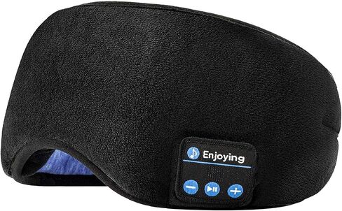 Voerou Sleep Headphones, 3D Bluetooth 5.4 Sleep Mask Wireless Eye Mask, Sleeping Mask with Bluetooth Headphones for Side Sleepers with Ultra-Thin Speakers, Perfect for Sleeping Travel Christmas Gifts in Saudi Arabia