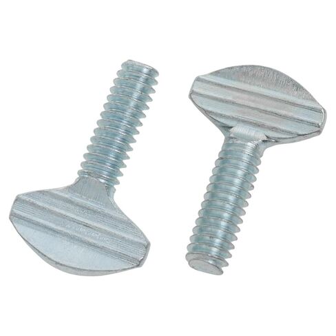 Lovelysp 20pcs 1/4"-20×3/4" Carbon Steel Thumb Screws Fully Threaded Galvanized Installation Finger Screws Silver Color Suitable for Household Electronic Equipment and Mechanical Equipment in Saudi Arabia