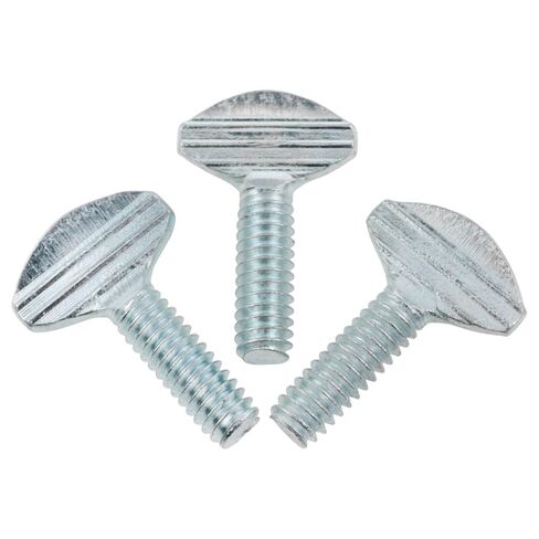 Lovelysp 20pcs 1/4"-20×3/4" Carbon Steel Thumb Screws Fully Threaded Galvanized Installation Finger Screws Silver Color Suitable for Household Electronic Equipment and Mechanical Equipment in Saudi Arabia