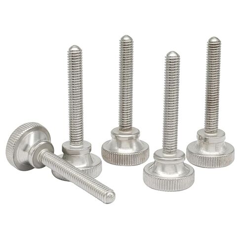 Murtenze 5 Pack M4x10mm Flat Knurled Head Thumb Screws, Stainless Steel Fully Threaded Fasteners Flat Head Screws in Saudi Arabia