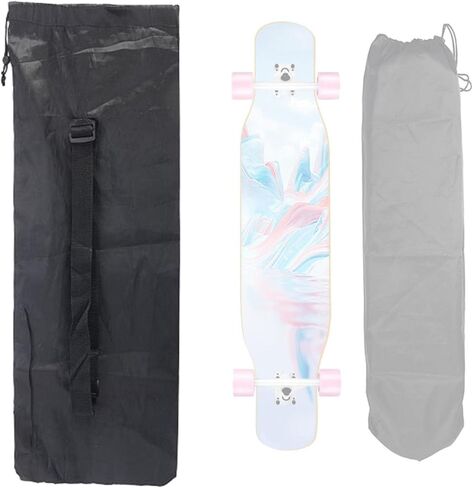 kowaku Waterproof Skateboard Bag Longboard Black for Fish Skateboard Double Tilt Skateboard Backpack, 122x38cm in Saudi Arabia