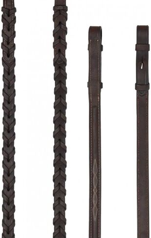 LeMieux Hunter Laced Reins with Stitching - American Leather in Saudi Arabia