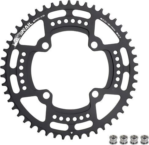 BESNIN Chainring 104 BCD Chainring 30T 32T 34T 36T 38T 40T 42T 44T 46T 48T 50T 52T Narrow Wide Tooth Round Chainring for 7/8/9/10/11/12 Speed MTB BMX Road Bike in Kuwait
