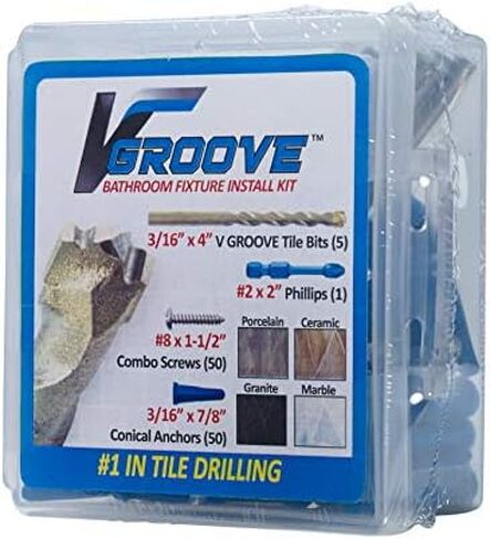 1/4" X 4" VGROOVE KIT / #10 X 1" SS PAN HEAD in Kuwait
