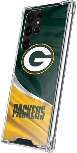 Skinit Clear Phone Case Compatible with Galaxy S23 Ultra - Officially Licensed NFL Green Bay Packers Design in Saudi Arabia