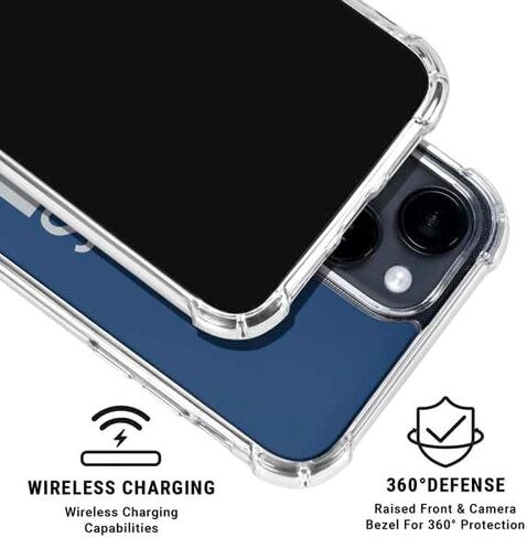 حافظة هاتف Skinit الشفافة متوافقة مع iPhone 15 Plus - تصميم سلسلة الأداء الأزرق NFL المرخص رسميًا من NFL Dallas Cowboys in Kuwait