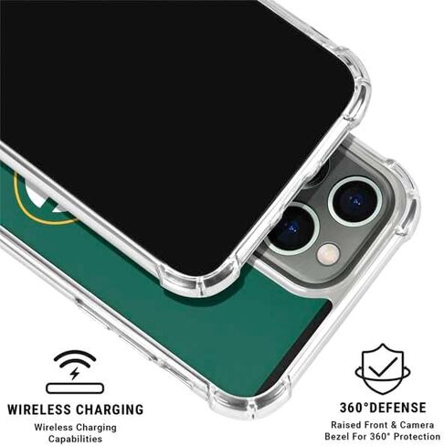 حافظة هاتف Skinit الشفافة متوافقة مع iPhone 15 Pro Max - تصميم منفصل مرخص رسميًا من NFL Green Bay Packers in Kuwait