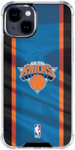 Skinit Clear Phone Case Compatible with iPhone 15 Plus - Officially Licensed NBA New York Knicks Away Jersey Design in Kuwait