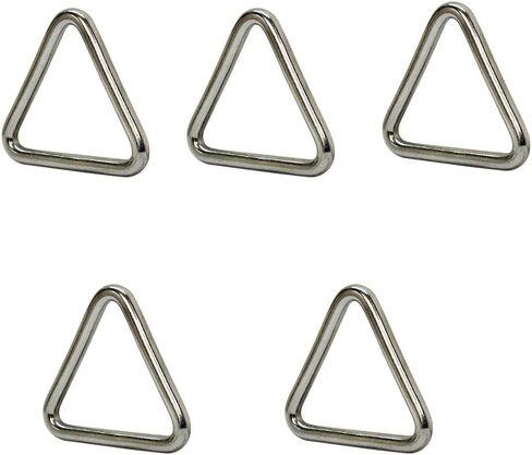 5Pc 316 Stainless Steel Triangle Ring Welded 1/4" x 2" Marine Grade (6mm x 50mm) in Saudi Arabia