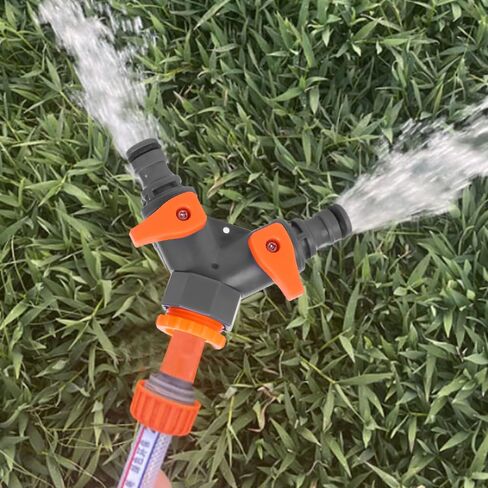 موصل صنبور ABS متين عملي Y نوع 2-Way Water Splitter محمول قابل للتعديل محول الحنفية in Kuwait