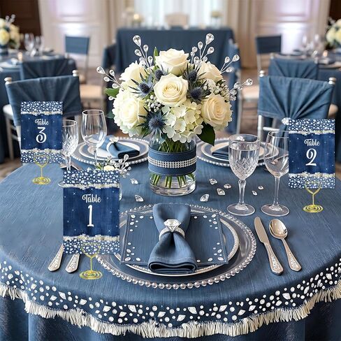 Denim and Diamonds Wedding Table Numbers 1-20 with 20PCS Gold Table Card Holders Denim and Diamonds Bachelorette Decorations Crystal Diamond Tables Number Card for Wedding Bridal Shower Reception in Saudi Arabia