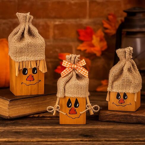 Colingmill 3 Pcs Fall Thanksgiving Wooden Turkey Pilgrim Decorations Fall Vintage Farmhouse Turkey Pilgrim Couple Table Decor for Autumn Harvest Indoor Home Decor in Saudi Arabia
