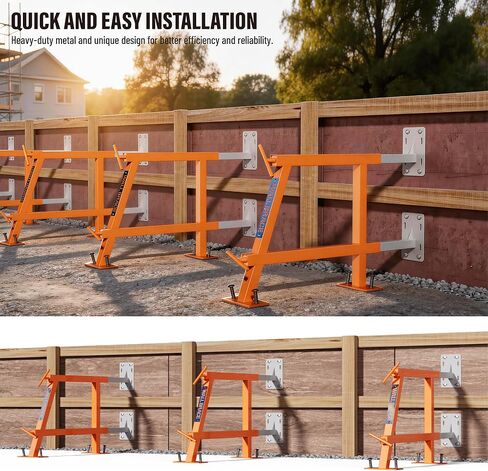 Adjustable Concrete Form Wall Brace Frame, Heavy Duty Steel Kicker Brace for Concrete Formwork Alignment Support 2P in Saudi Arabia