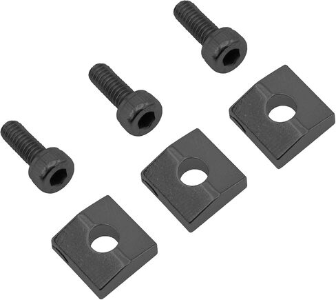 CashBeat 3Set Black Locking Nut Block for Floyd Rose Tremolo, Zinc Alloy | Electric Guitar Clamp Lock Nut Set with Hex Screws, Tremolo Bridge Replacement Parts Guitar Cap Accessories Kit in Saudi Arabia