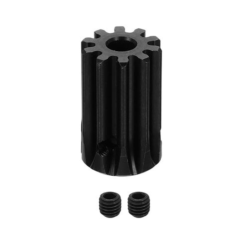 uxcell 1.5 Mod 8T Spur Gear 5mm Bore, 1045 Steel Pinion Gear Black Surface Treatment, 20°Pressure Angle, for Spur Rack and RC Model Car or Motor DIY in Saudi Arabia