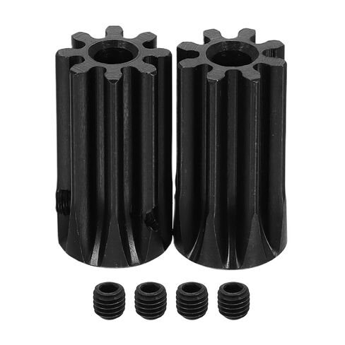 uxcell 1.5 Mod 8T Spur Gear 5mm Bore, 1045 Steel Pinion Gear Black Surface Treatment, 20°Pressure Angle, for Spur Rack and RC Model Car or Motor DIY in Saudi Arabia