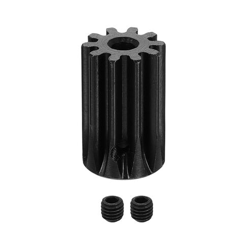 uxcell 1.5 Mod 8T Spur Gear 5mm Bore, 1045 Steel Pinion Gear Black Surface Treatment, 20°Pressure Angle, for Spur Rack and RC Model Car or Motor DIY in Saudi Arabia
