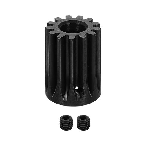 uxcell 1.5 Mod 8T Spur Gear 5mm Bore, 1045 Steel Pinion Gear Black Surface Treatment, 20°Pressure Angle, for Spur Rack and RC Model Car or Motor DIY in Saudi Arabia