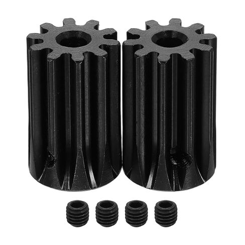 uxcell 1.5 Mod 8T Spur Gear 5mm Bore, 1045 Steel Pinion Gear Black Surface Treatment, 20°Pressure Angle, for Spur Rack and RC Model Car or Motor DIY in Saudi Arabia