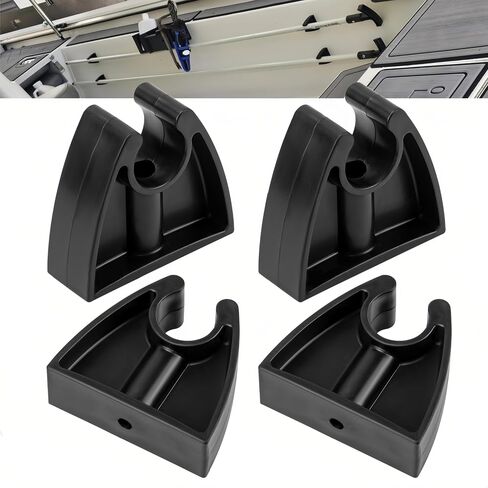 4 Pack 7571L7 Boat Pole Storage Clips, Pole Anchor Bracket Reliably Holds 3/4 Inch Light Poles, Boat Anchor Holder Clips for Stern & Navigation Light Poles in Saudi Arabia