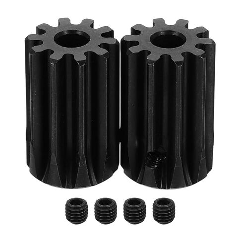 uxcell 1.5 Mod 8T Spur Gear 5mm Bore, 1045 Steel Pinion Gear Black Surface Treatment, 20°Pressure Angle, for Spur Rack and RC Model Car or Motor DIY in Saudi Arabia